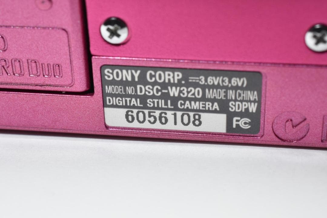 【美品】SONY Cyber-shot DSC-W320 ピンク　動作確認済