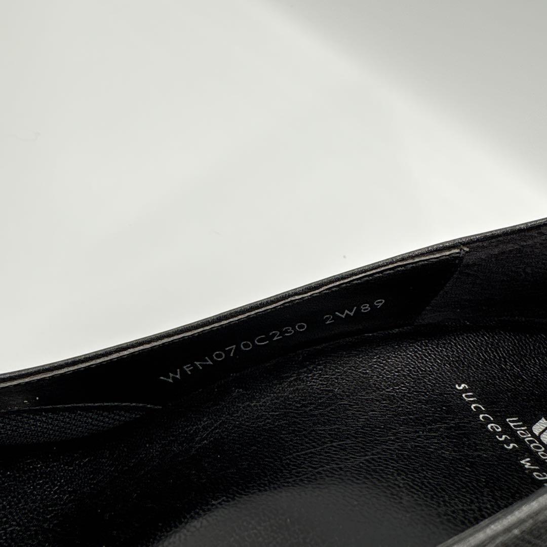 未使用✨ワコール　サクセスウォーク　ブラック　スクエアトゥ　パンプス　通勤　就活