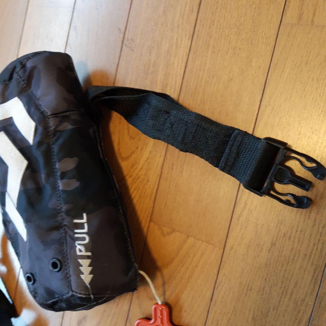 DAIWA DF-2321 フリーサイズ ブラックカモライフジャケット 引き紐付