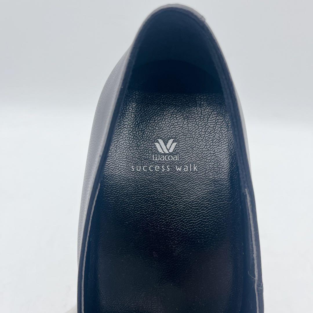 未使用級✨ワコールサクセスウォーク スクエアトゥ レザー パンプス コンフォート