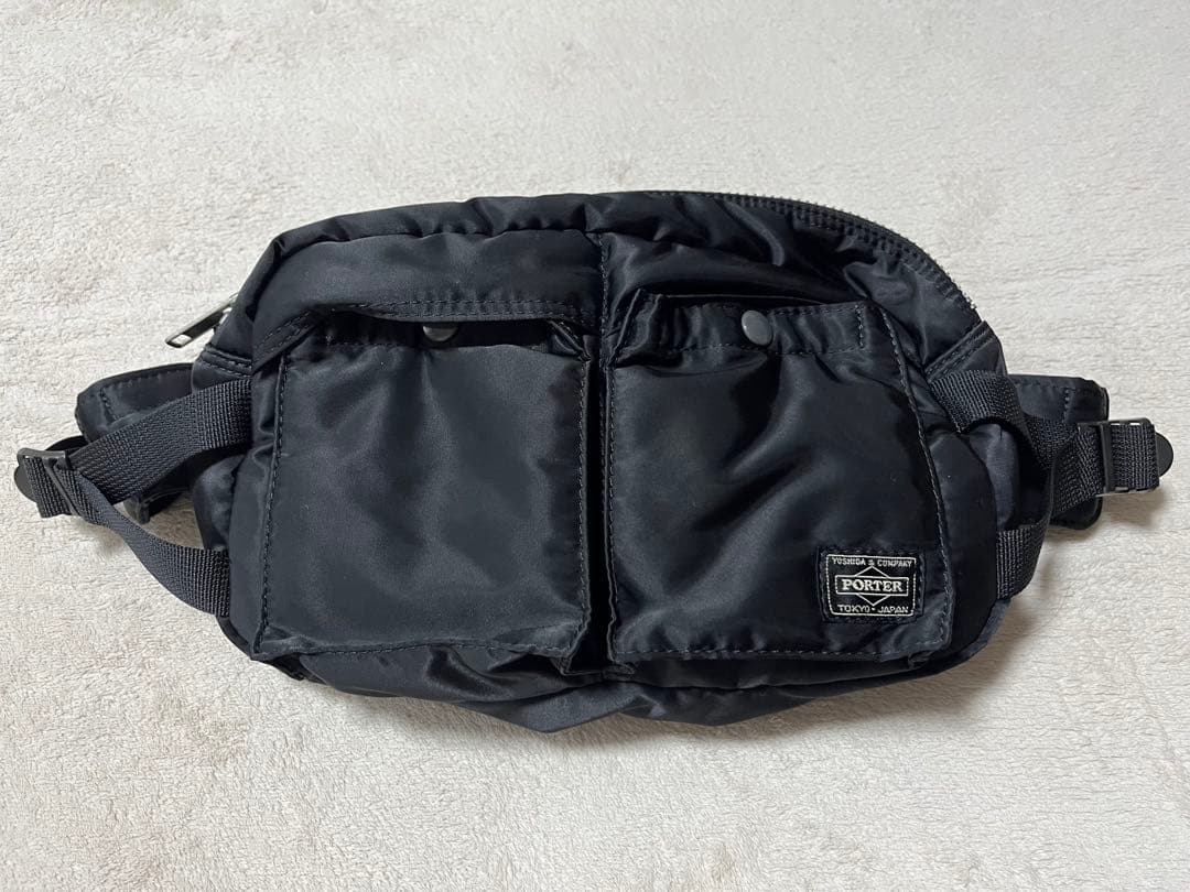 【美品】PORTER ウエストポーチ／ボディバッグ ブラック
