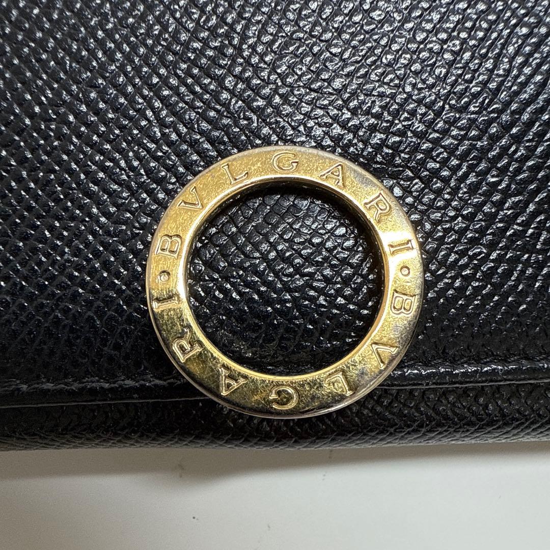 ロバブルガリ　黒 長財布