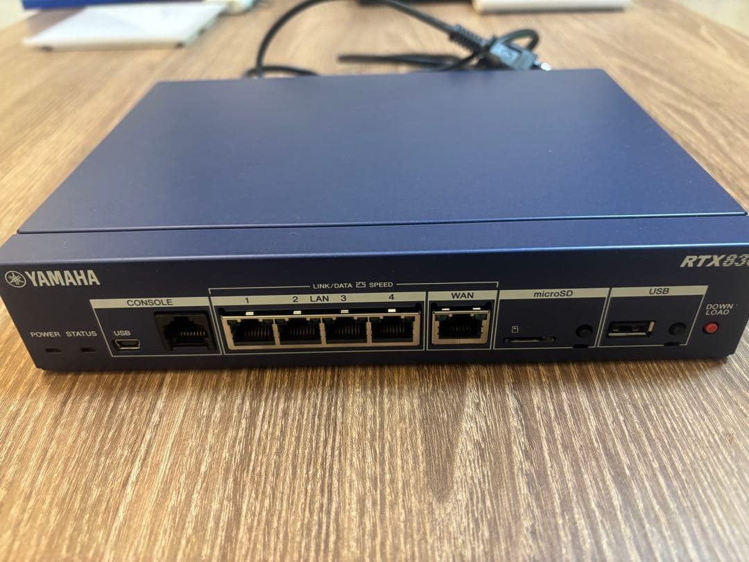 YAMAHA RTX830 ギガアクセス VPN ルーター 動作品