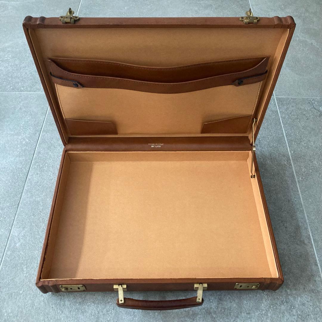 ヴィンテージ イタリア製 レザー アタッシュケース