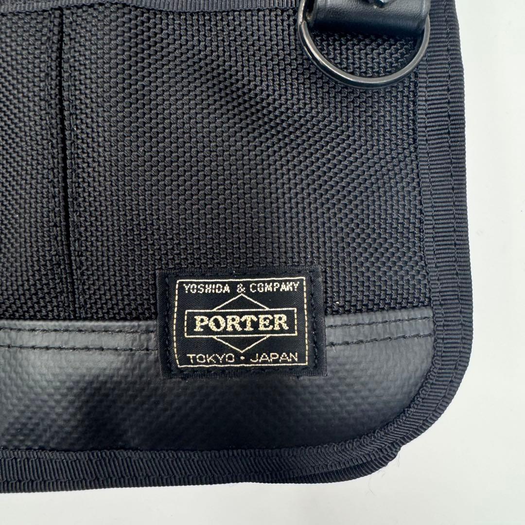ポーター　メッセンジャーバッグ ヒート マグライト付　黒　ショルダー　斜め掛け