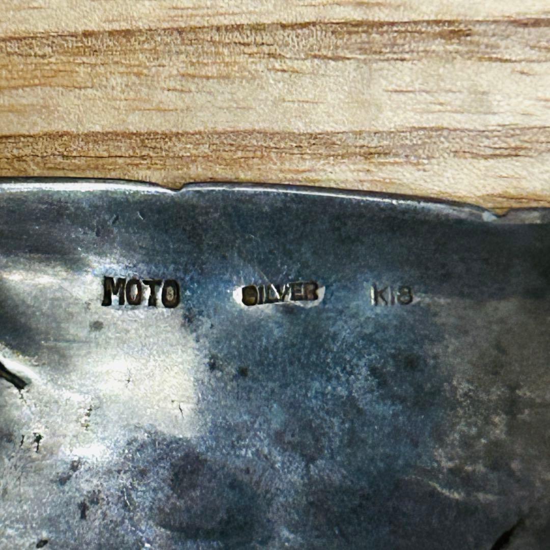 MOTO レザー シルバー バングル