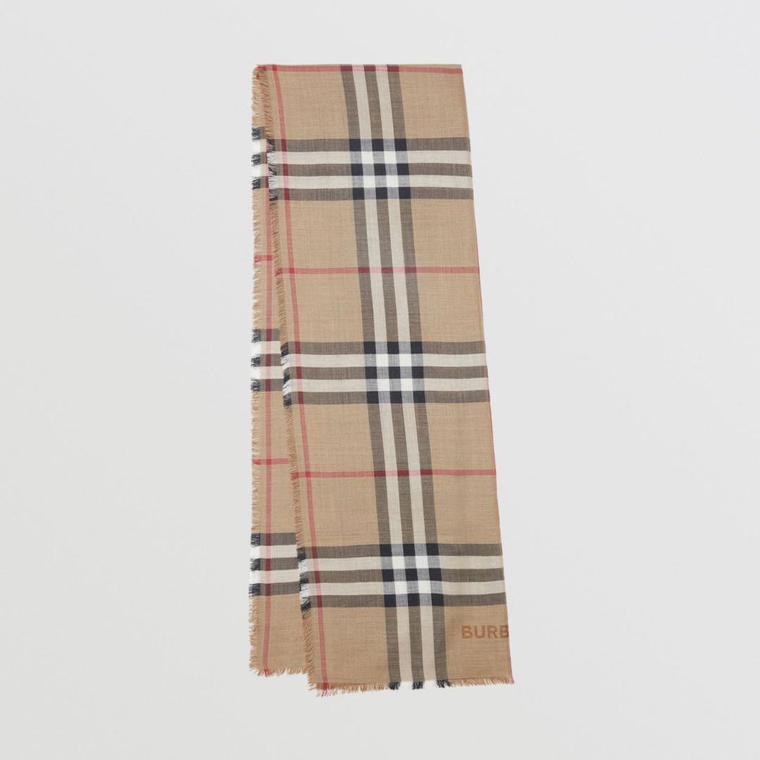 BURBERRY チェック柄マフラー　購入価格¥70,400