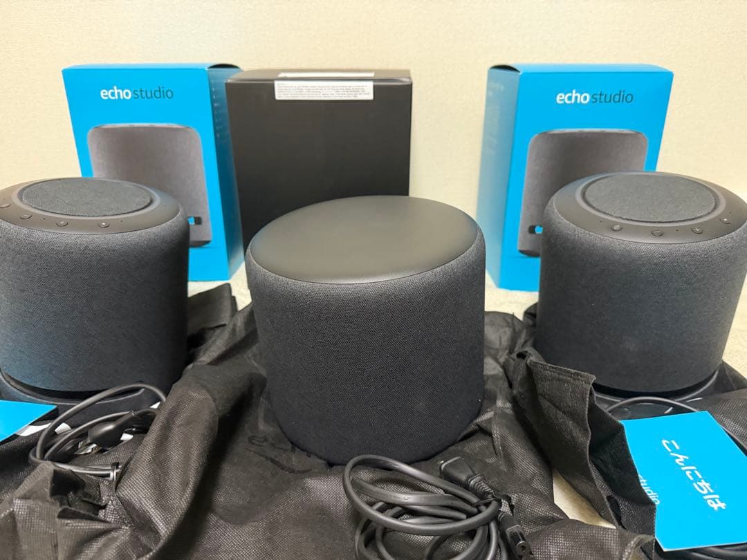 Amazon Echo Sub、Amazon Echo Studio ×2