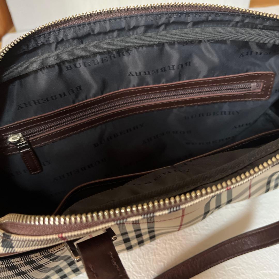 【美品】BURBERRY バーバリー　チェック柄 ボストンバッグ
