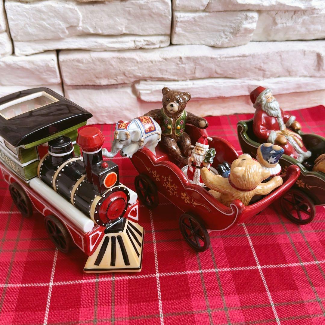 Villeroy & Boch 汽車とサンタと動物達　置き物