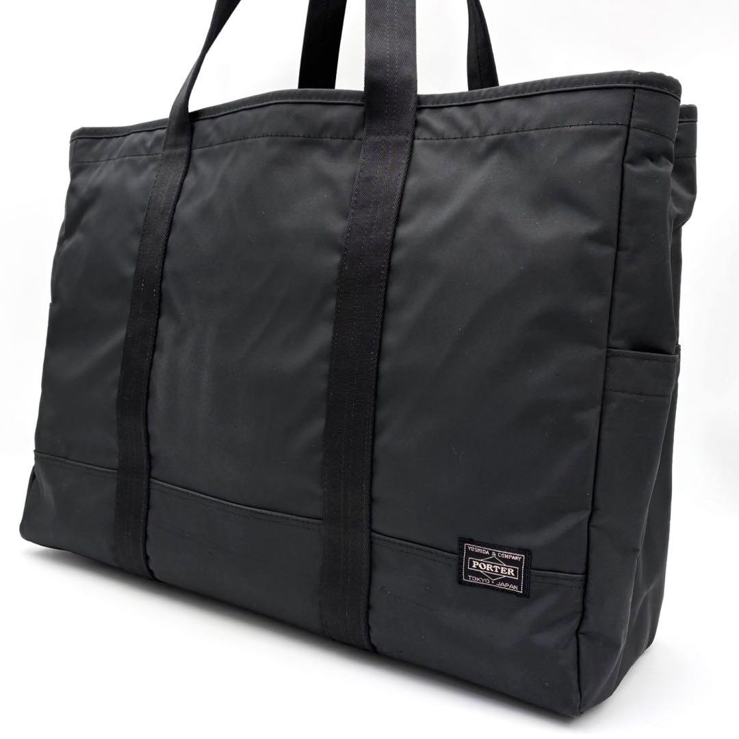ポーター ドライブ トートバッグ L ブラック ナイロン A4収納 自立 多機能