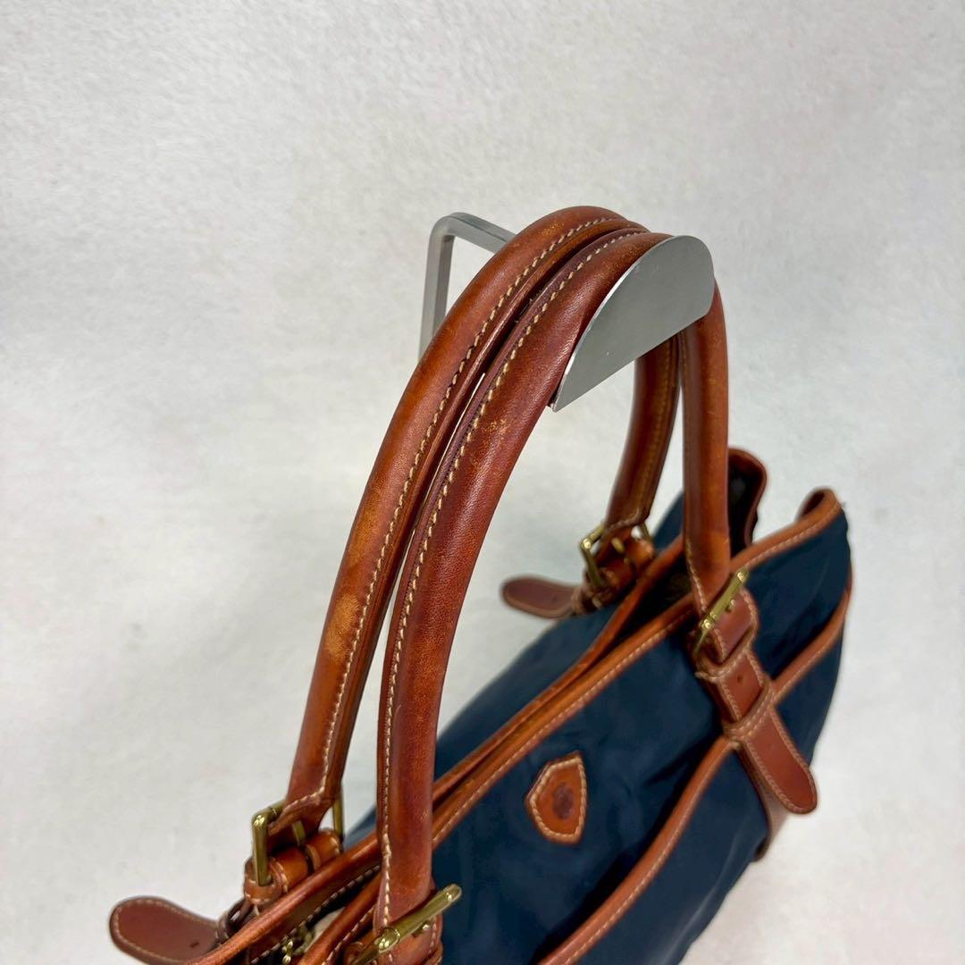 【美品✨】Felisi フェリージ　リモンタナイロン レザー トートバッグ