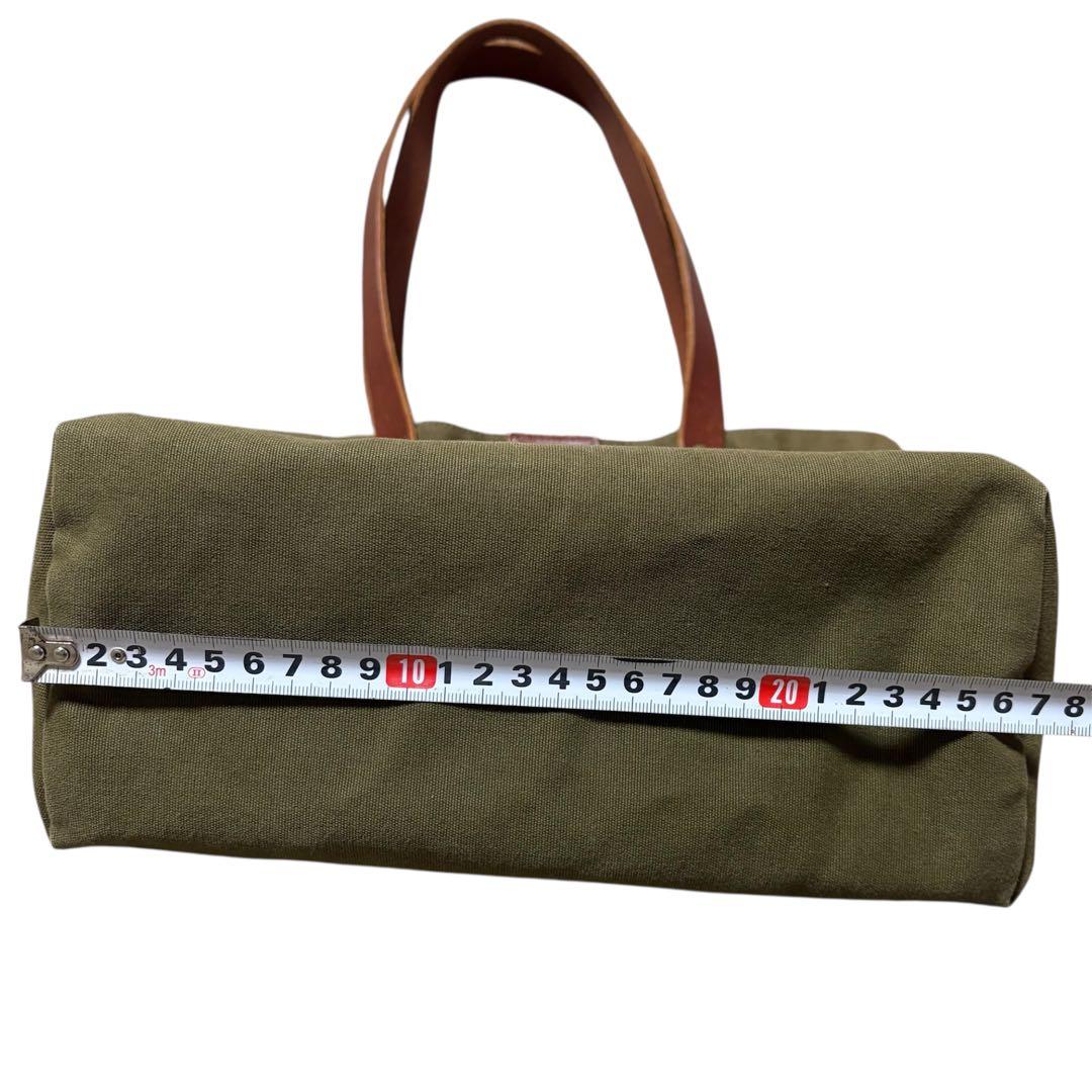 【美品】 ILBISONTE オリーブ キャンバス製 トートバッグ インビゾルテ