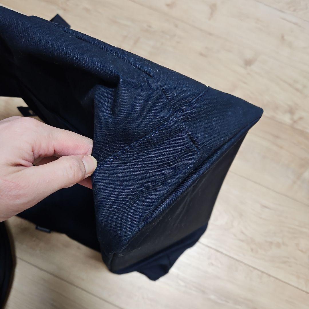 ☆familiar☆ネイビーマザーズバッグ刺繍☆ほぼ未使用☆オムツ替シート付☆