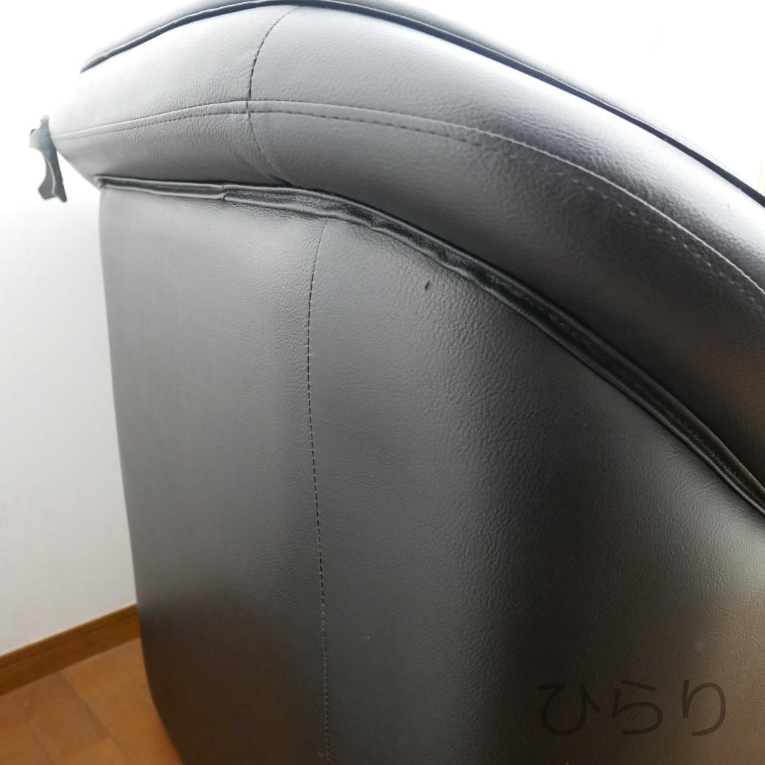 ニトリ本革1人用ソファ黒