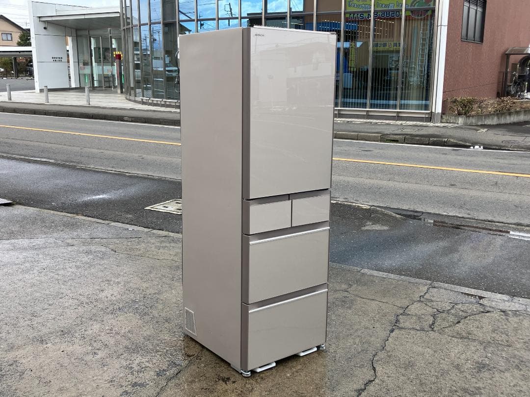 愛知岐阜/送料無料★日立　470L冷蔵庫　R-HWS47K-XN　2019年製