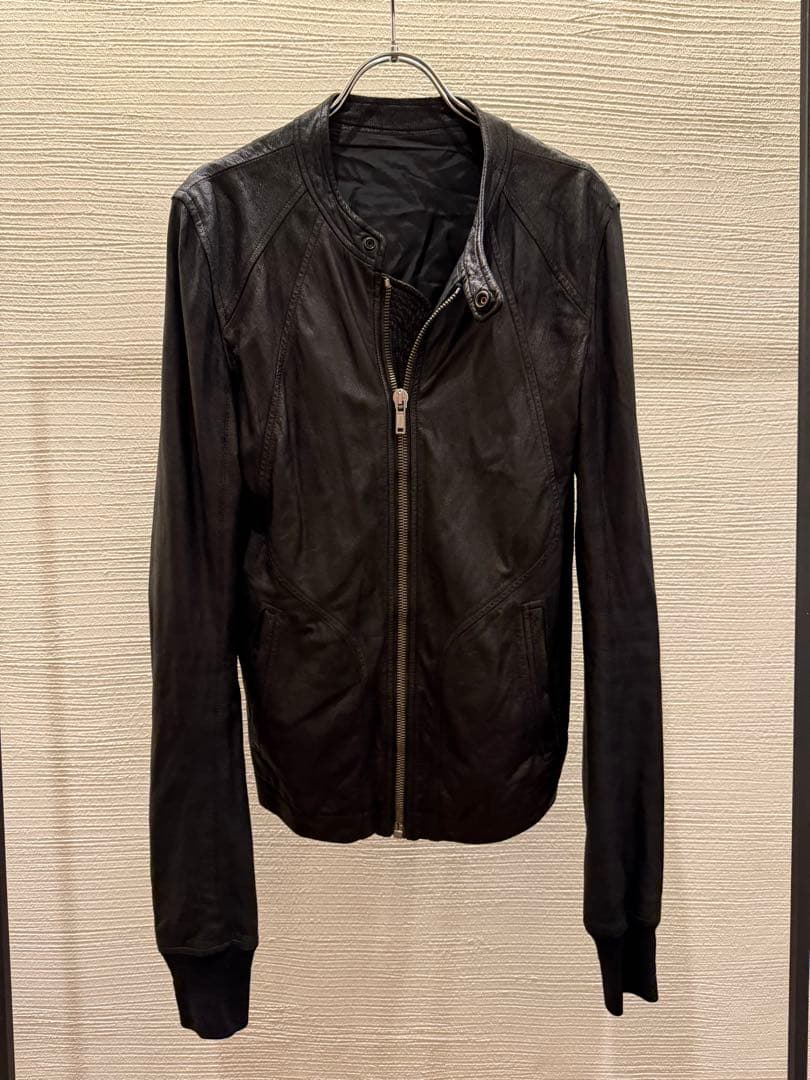 00s rick owens leather biker jacket レザー