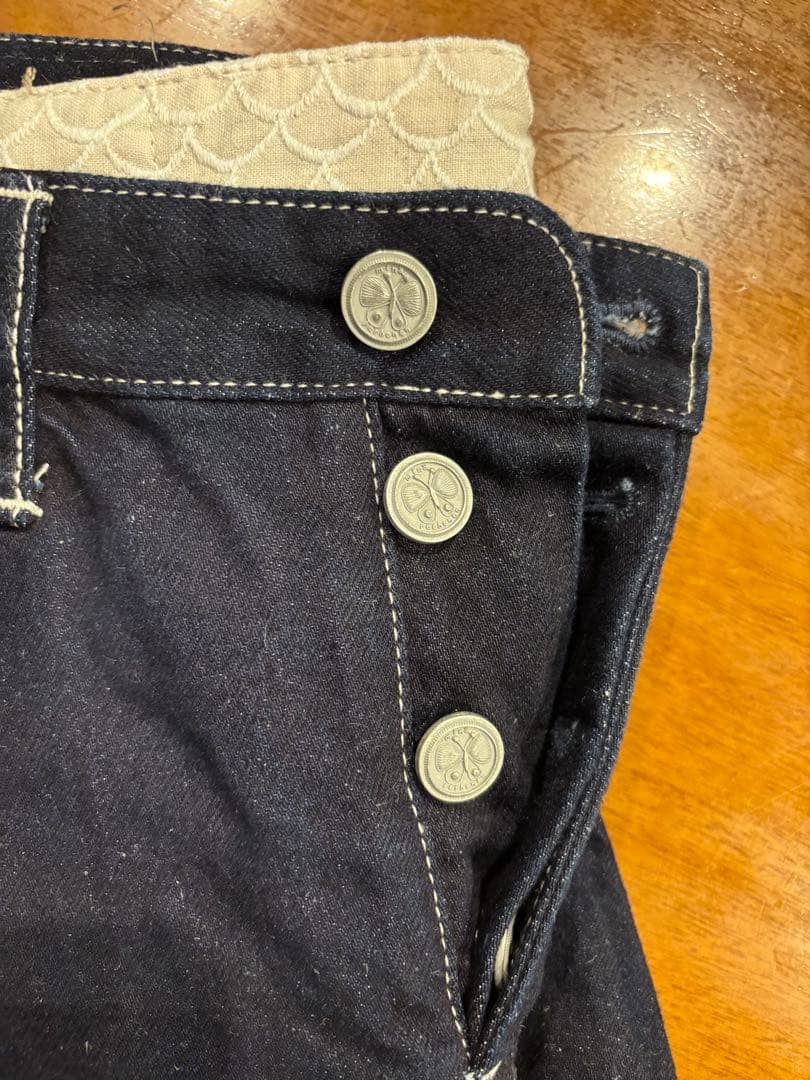 ミナペルホネン　always テーパードデニム