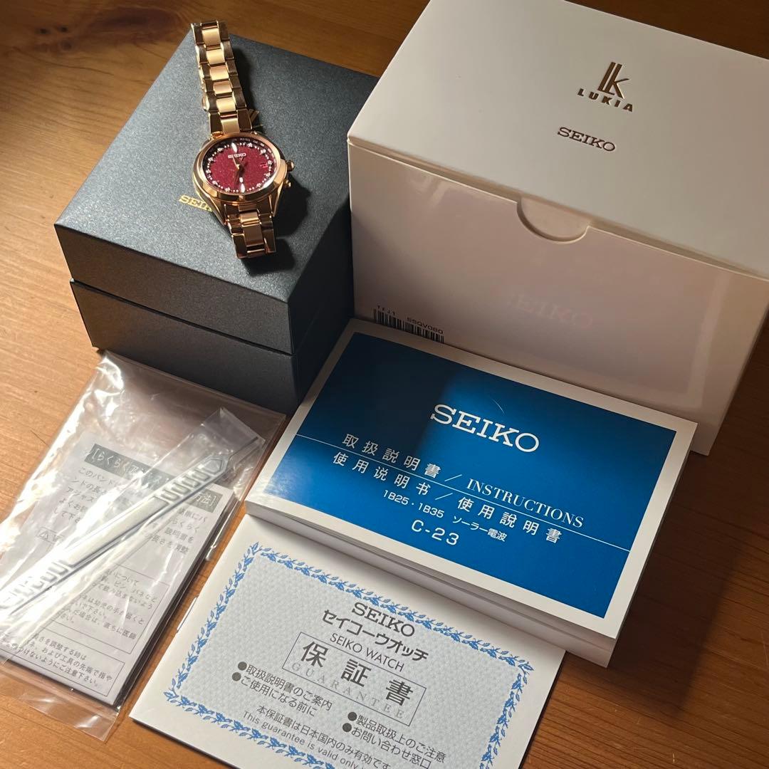 セイコー LUKIAルキア Jewel限定モデル 「ルビー」