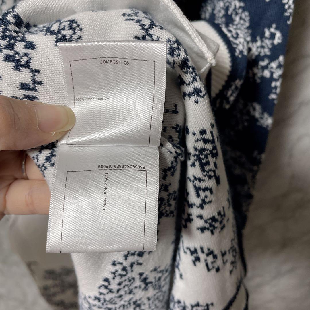 12628シャネル 19SS ココマーク ロゴ カメリア柄 ロングカーディガンM