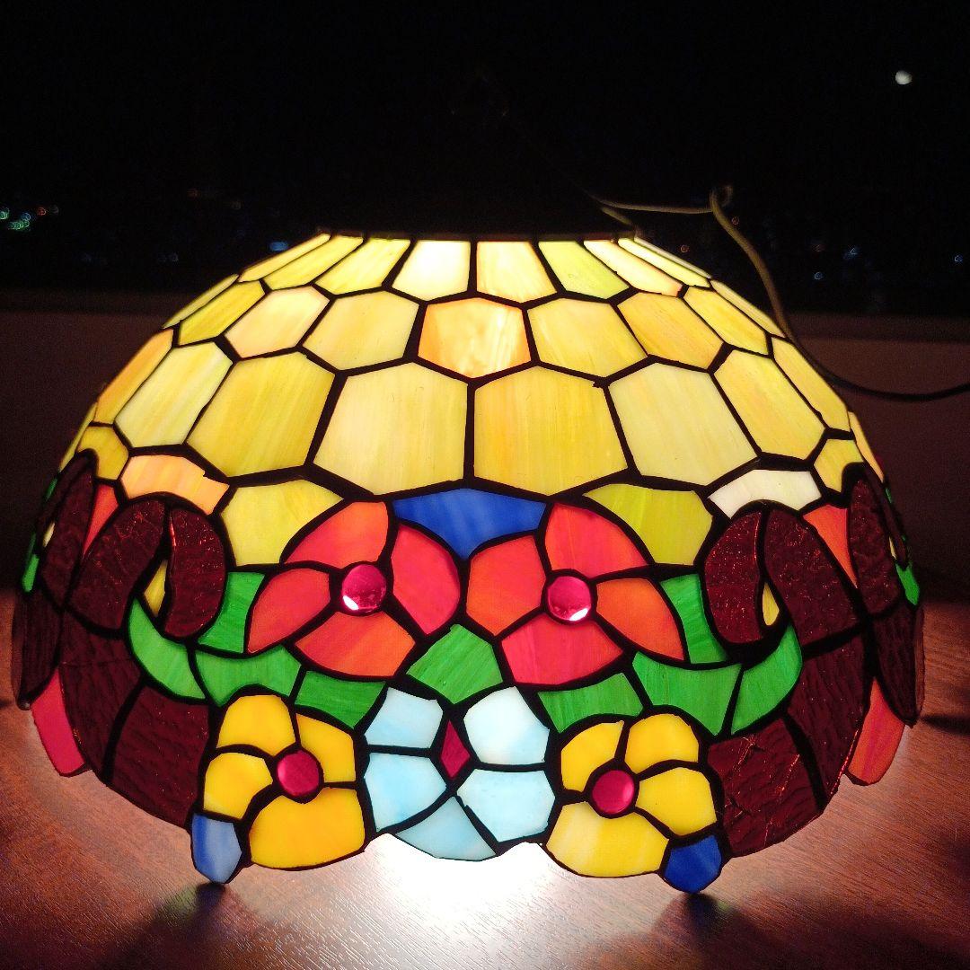ステンドグラス ステンドグラス吊下ランプ ペンダントライト