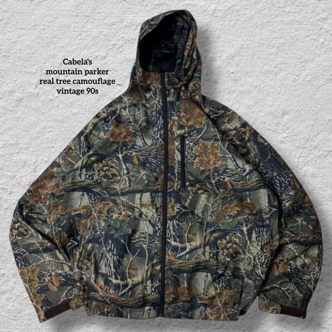 Cabela'sリアルツリーカモマウンテンパーカー90s古着vintage激レア
