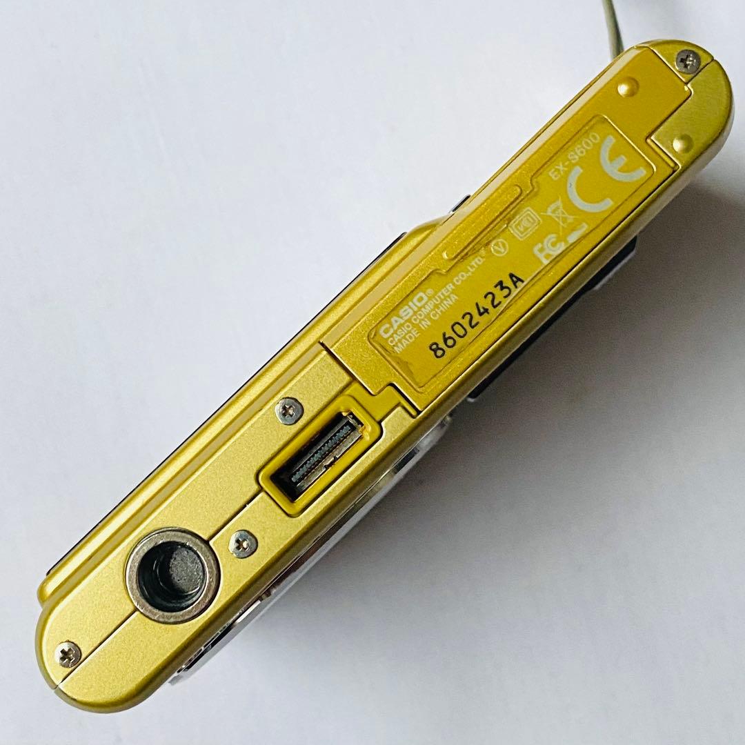 【美品】CASIO EXILIM EX-S600 ゴールド デジカメ コンデジ