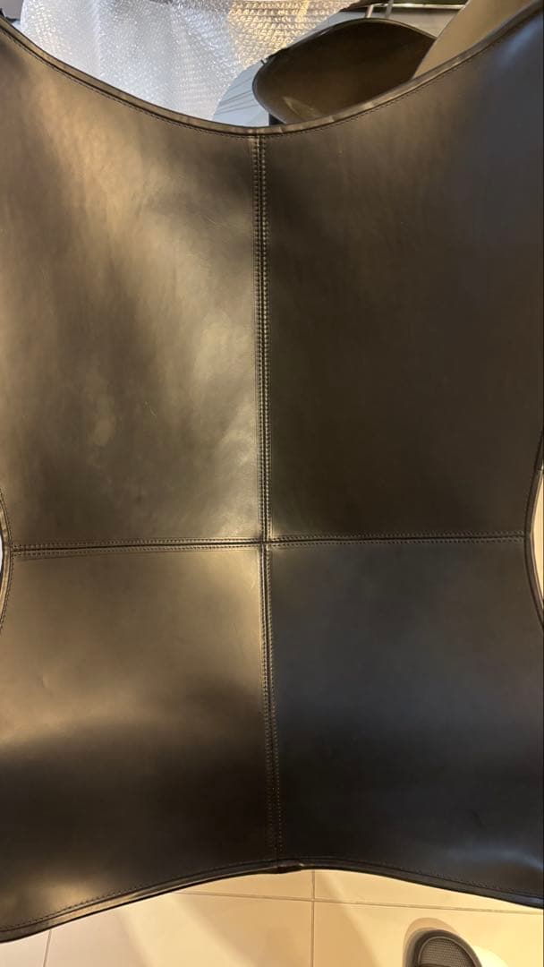 bkf バタフライチェア 黒 レザー