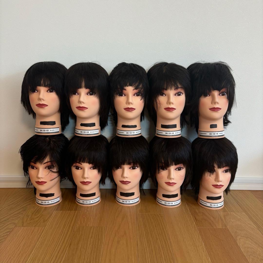 カットウィッグ 10個 カット済み