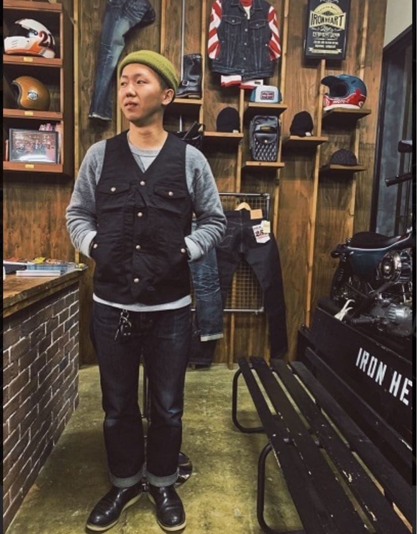 【IRON HEART 】9ozパラフィンダック ハンティングベスト