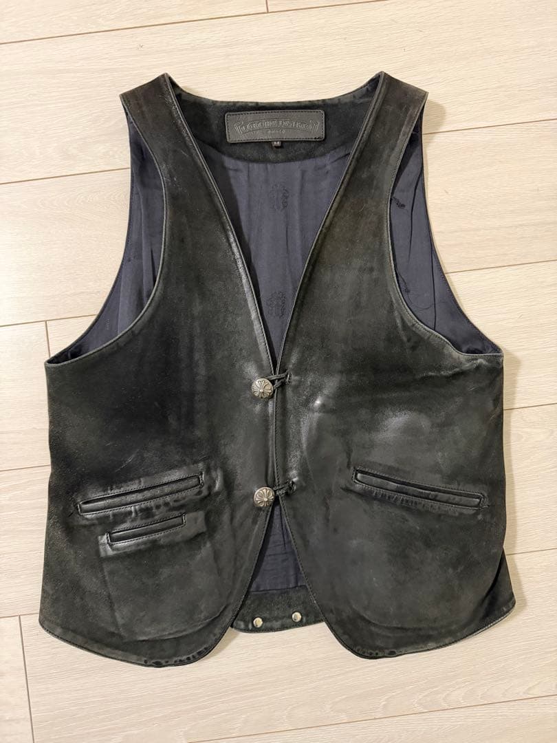 CHROME HEARTS クロムハーツ スエードレザーベスト M オールド