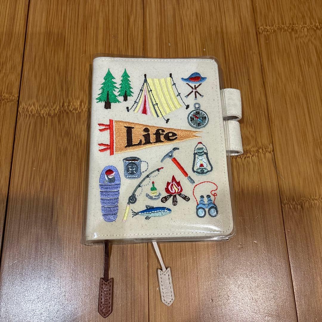 ほぼ日手帳オリジナルカバー キャンプ柄