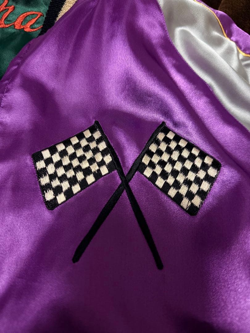 美品 ２面用 テーラー東洋 虎 日本限定 スカジャン サテン vintage