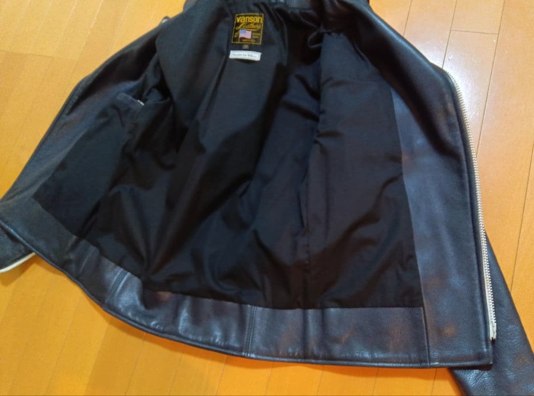 Y*T様 VANSONバンソンC2Rライダースロンハーマン別注34ネイビーNAV