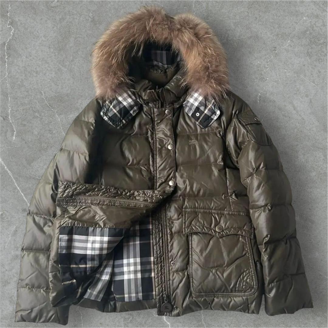 美品 バーバリーブルーレーベル 3WAYダウン 40