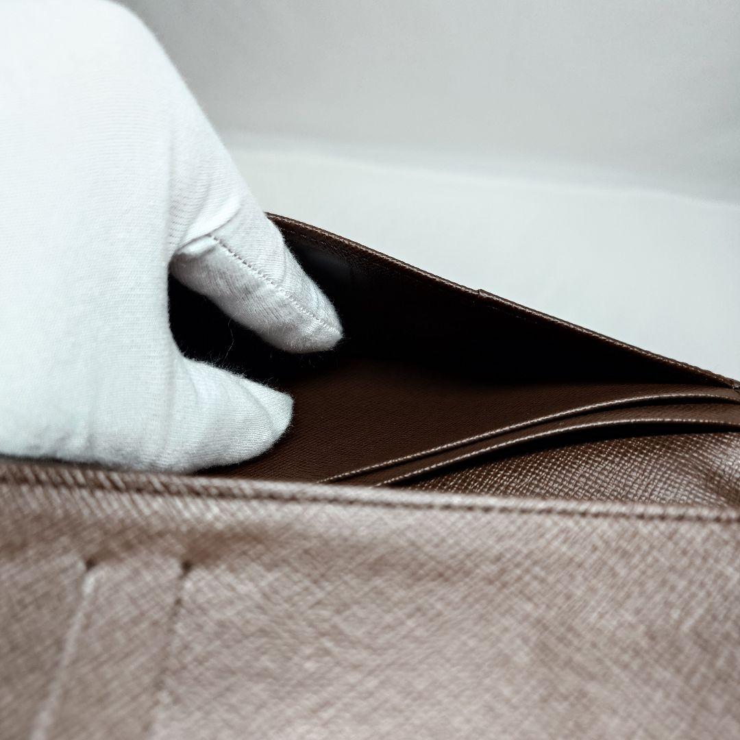 ダミエ・エベヌ ポルトフォイユ・ブラザ 二つ折り 長財布 N60017