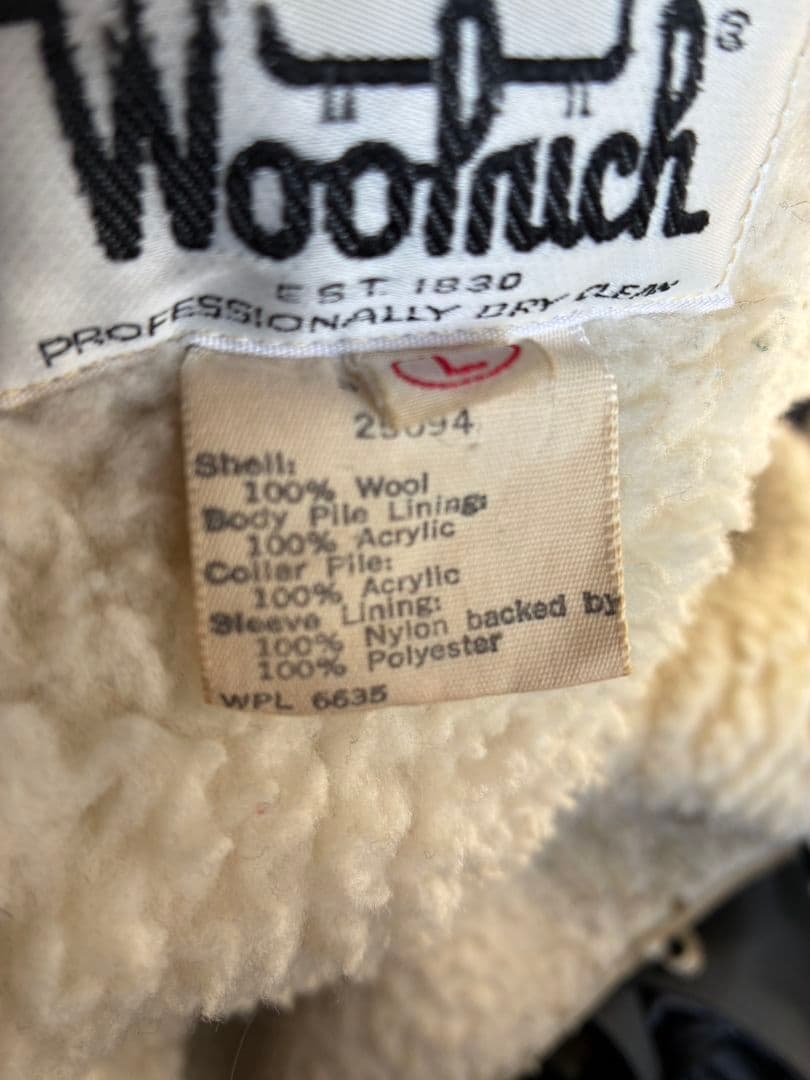 ひ*し様 【美品】Woolrich ウールチェックジップアップジャケット L