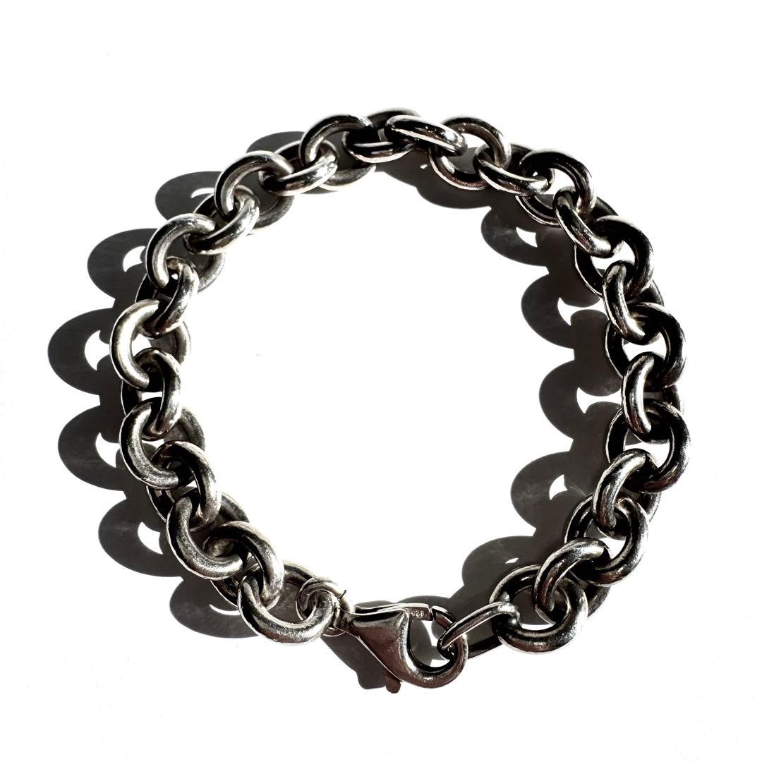 アクセサリー Silver Oval Link Chain Bracelet Vintage