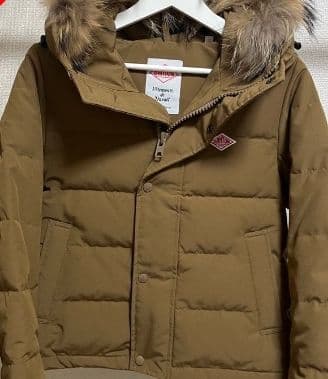 DANTONファー付きショートダウンジャケット…サイズ34