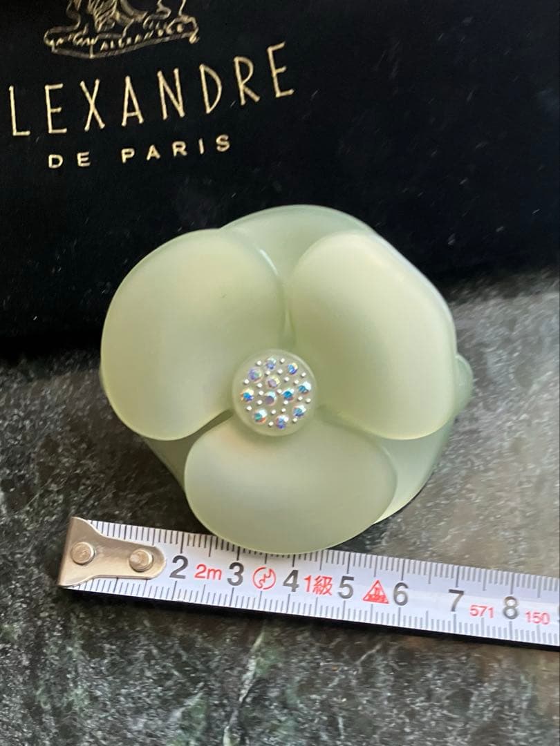 極美品　アレクサンドルドゥパリ　カメリア　バレッタ