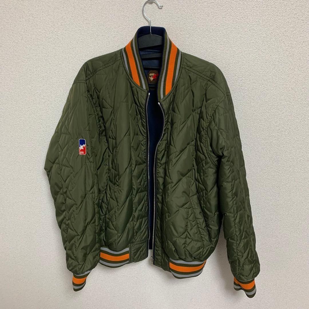 【美品】A BATHING APE（ア・ベイシング・エイプリバーシブルスカジャン