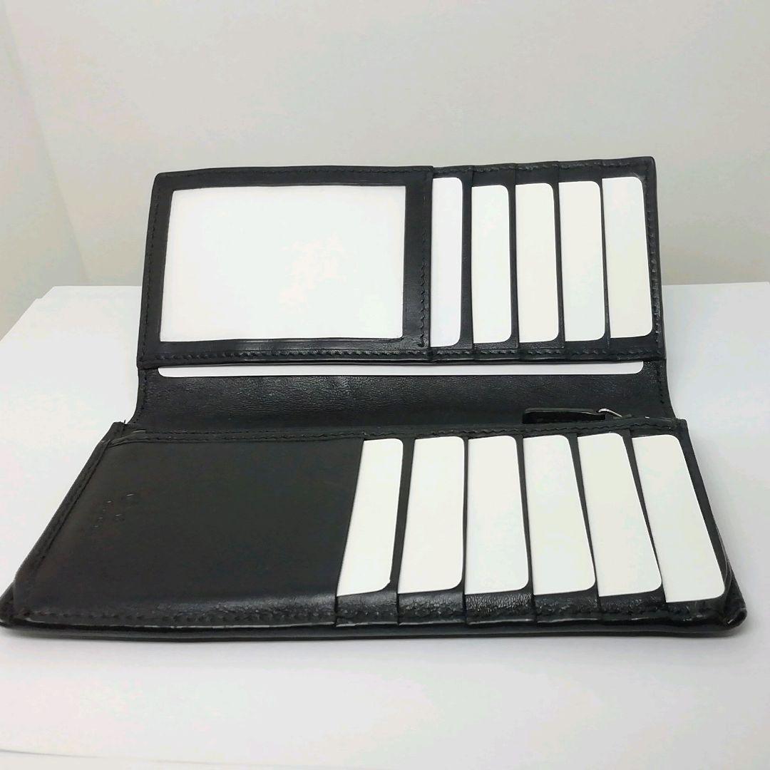 GUCCI　グッチ　マイクロシマレザー　ブラック　フラップタイプ