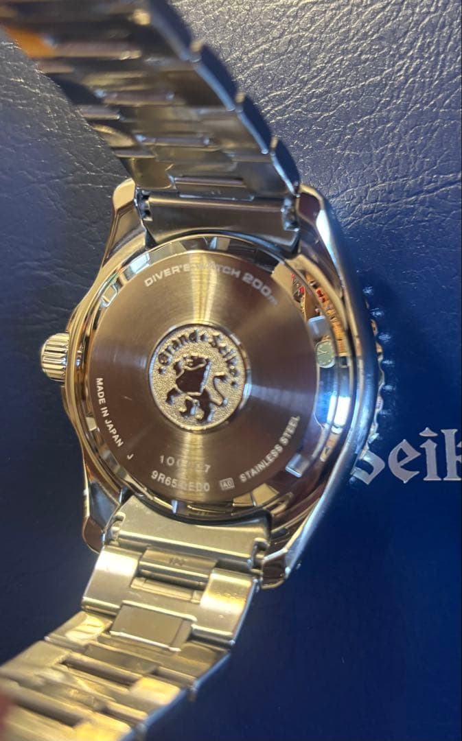 グランドセイコーSBGA461ダイバー黒スプリングドライブ箱保証書付保証期間残有