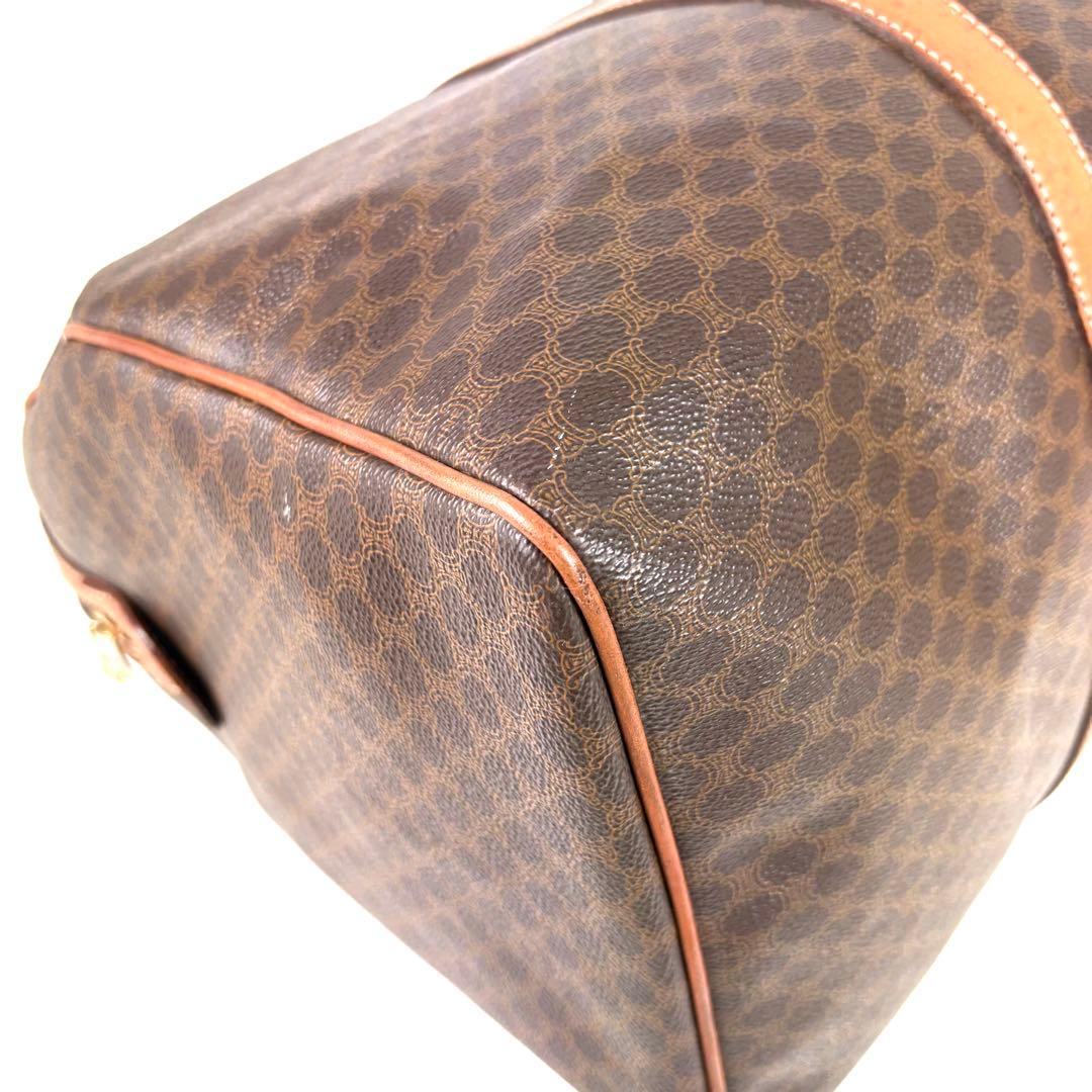 良品✨セリーヌ ボストンバッグ ゴールド トリオンフ マカダム レザー PVC