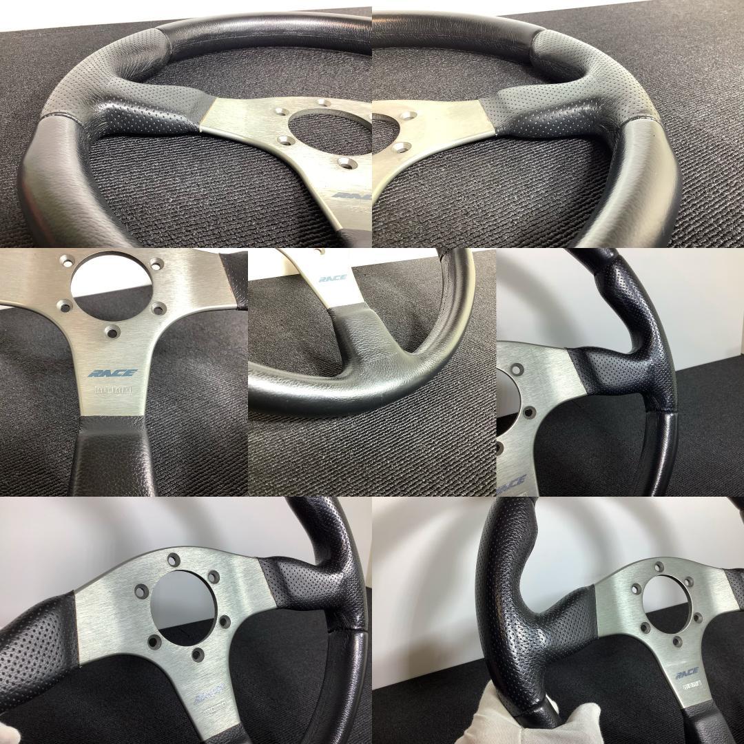 モモ レース レザーステアリング 良品 2000年製 ホーンボタン ネジ付