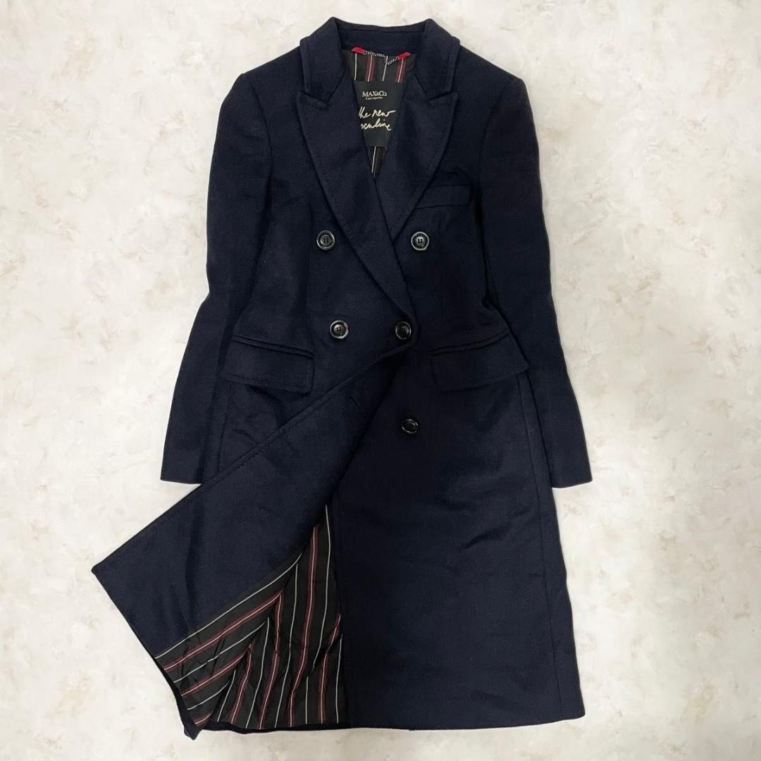 【極美品】MAX MARA カシミヤ100% チェスターコート　ダブル　38 M