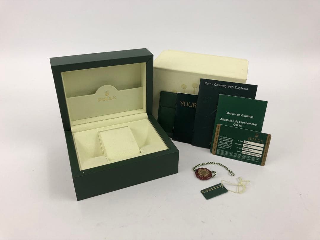 メ*ク様 ロレックス　空き箱　外箱　内箱　カードケース　小冊子　カード　グリーン