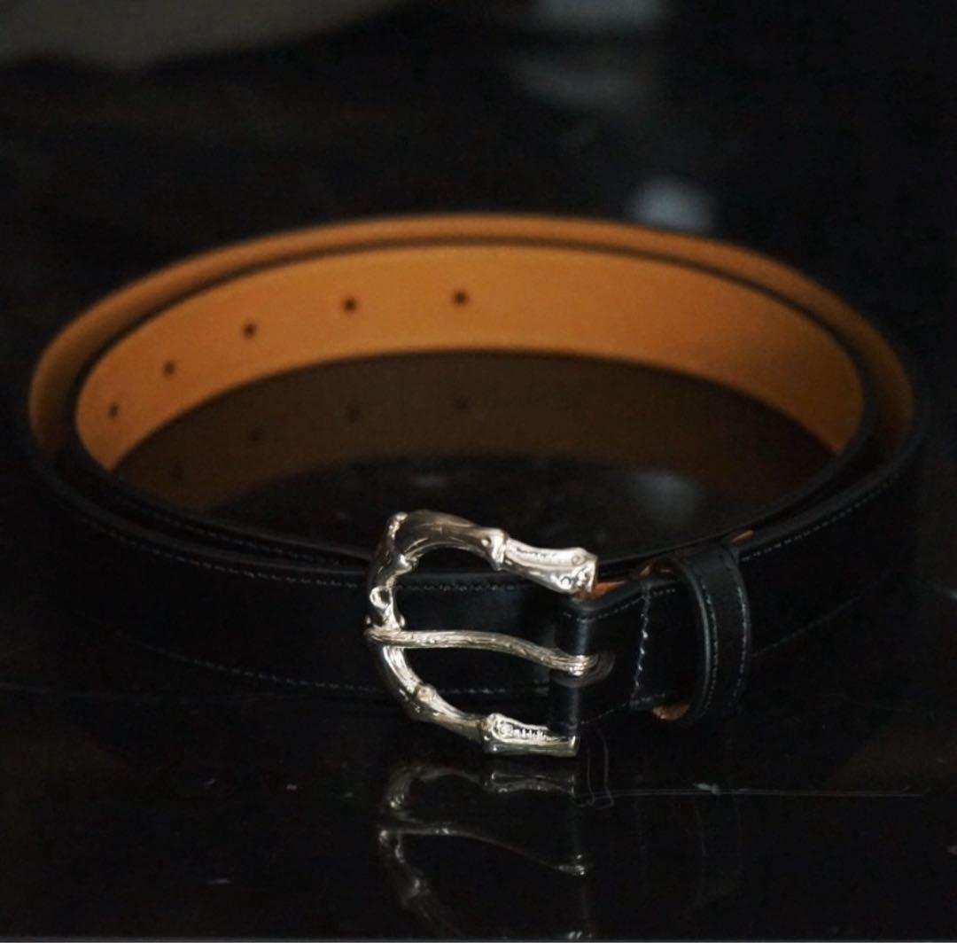 小物 Rosaria Product Bamboo Buckle Belt BLACK