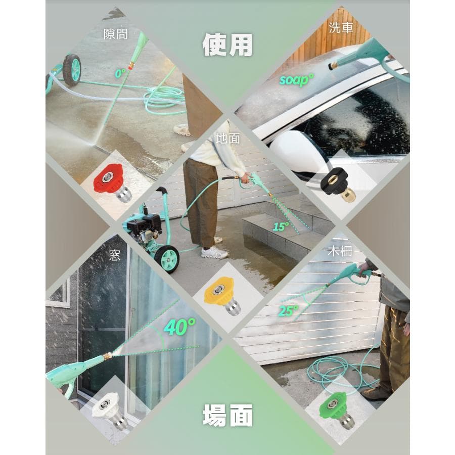 ★新商品！★Kareyouエンジン式高圧洗浄機 17MPa 最大圧力 9.5L