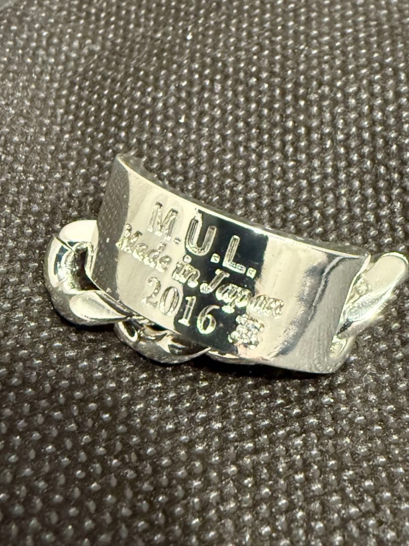 【本日値下げ】M.U.L ダイヤモンドプレートBチェーンリング